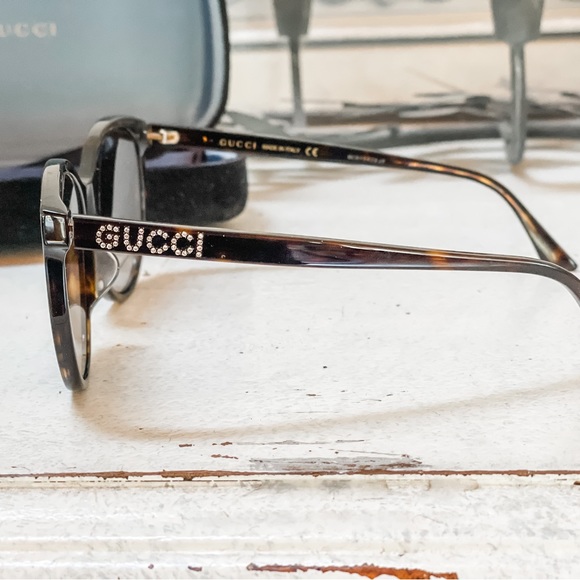 GUCCI Havana Gradient Brown Sunglasses - Picture 5 of 11